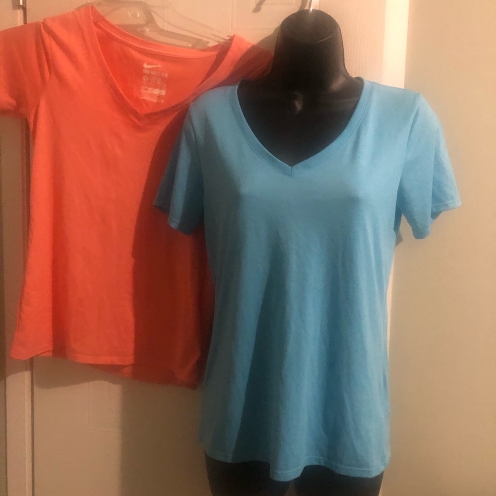 2 Women’s Nike dri fit size small blue & orange